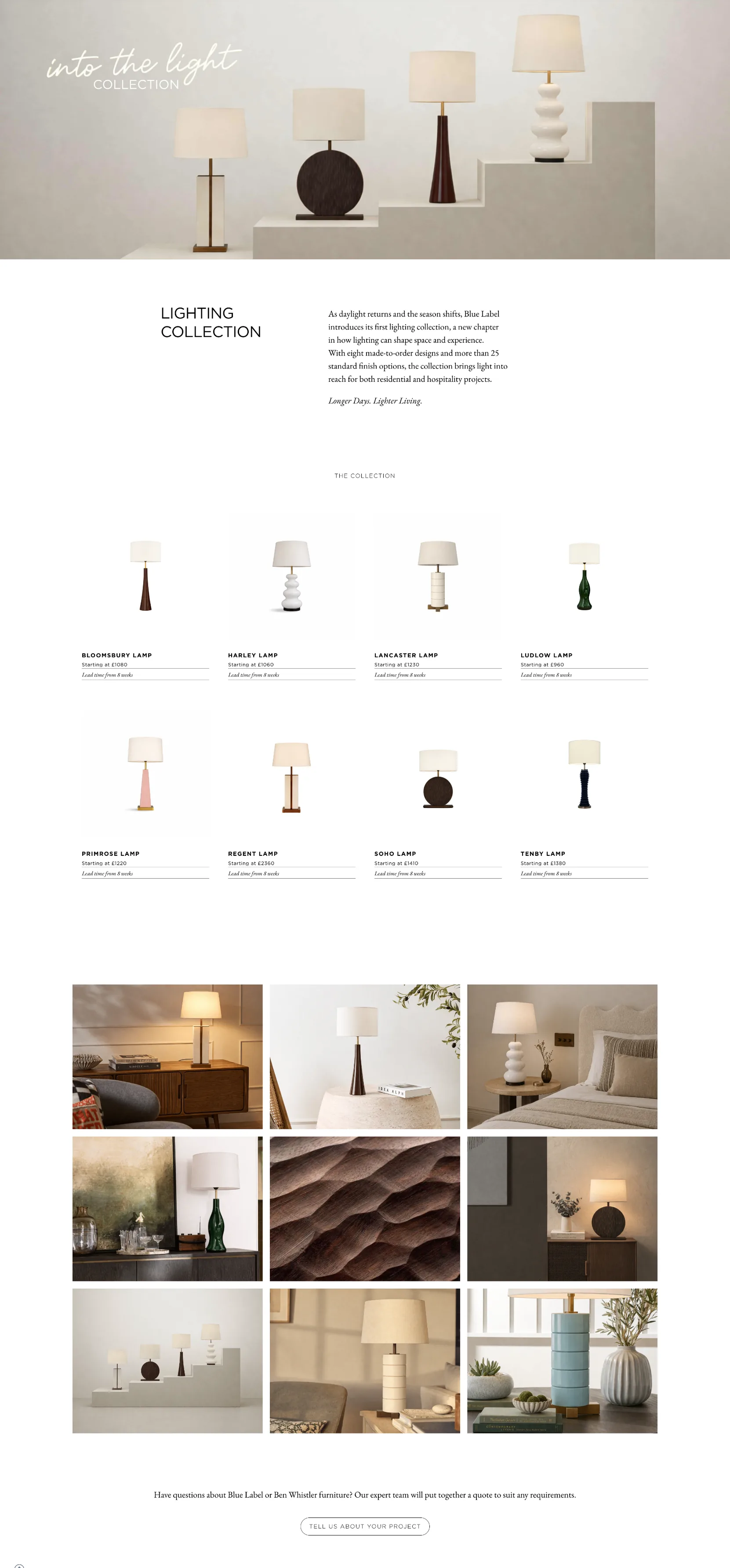 Blue Label Into the Light page