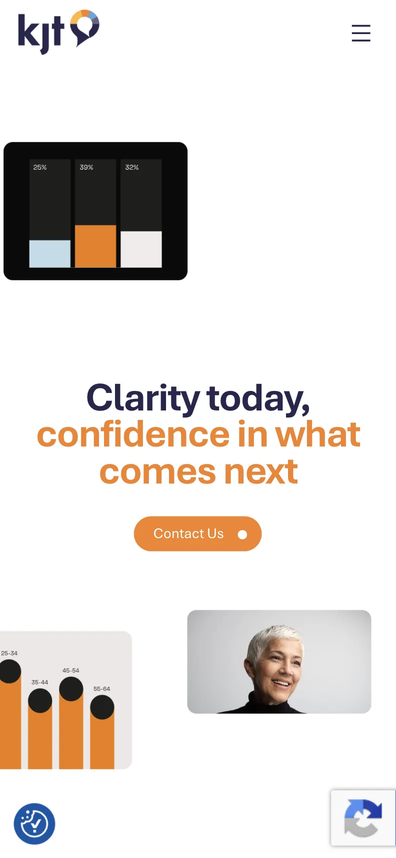 KJT website on mobile